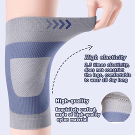 Ccomage Warme Elastische Kniebandage Warme Knieschoner Kniebandage Mit Kompression Kniestütze Atmungsaktive Leichte Knie Bandage für Damen Herren Arthritis Wiederherstellung von Verletzungen