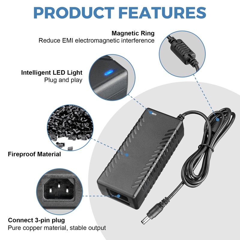 HPMN 15V 5A Power Supply Adapter Replacement Cord for Photo