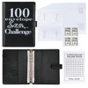NICOOTH 100 Envelopes Money Saving Binder A5 Savings Challenge Book