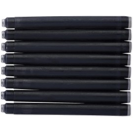 Waterman Paris Fountain Pen Ink Cartridges Refill Intense Black Pack of 2