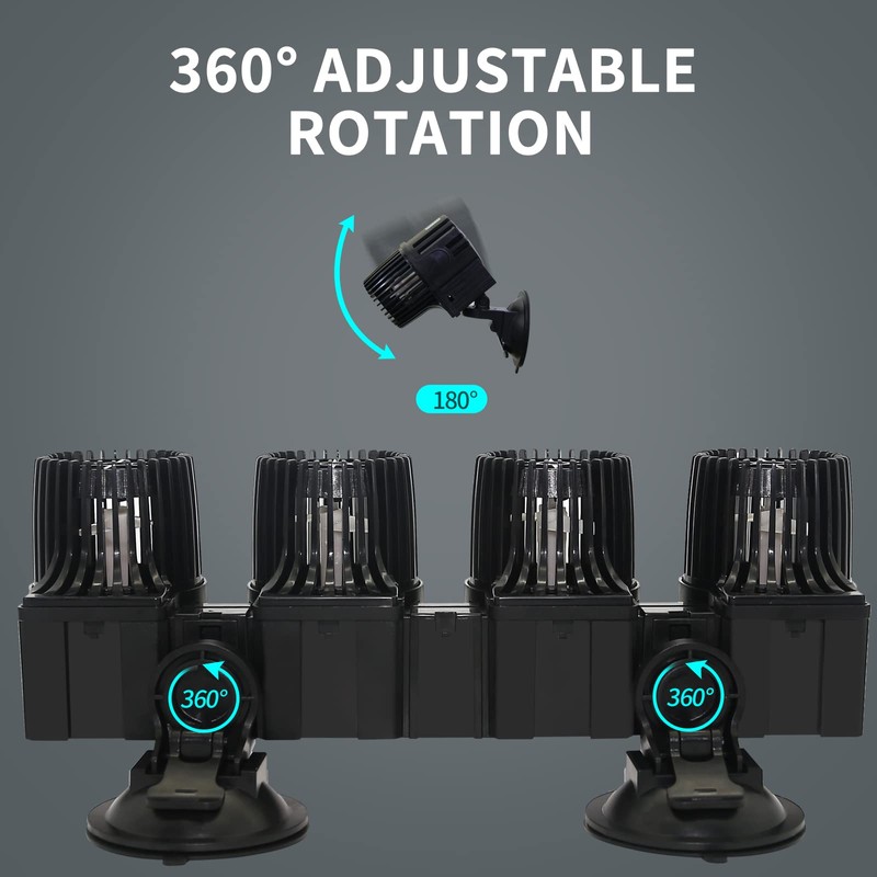 Upettools 12680 GPH Wave Maker Aquarium Circulation Pump - 4-Head