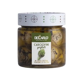 De Carlo. Grilled Whole Baby Artichoke Hearts in Extra Virgin Olive Oil. 200g (7.05oz).