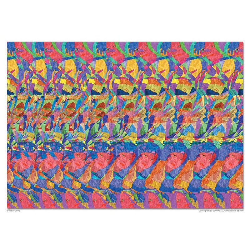 Set of Six Stereogram Posters