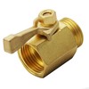 Lifynste Heavy Duty Brass Garden Hose Shut Off Valve, 3/4
