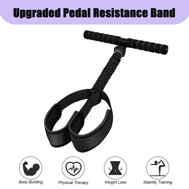Pedal Resistance Bands with Handles Foot Pedal Resistance Bands for
