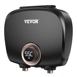 VEVOR Tankless Water Heater Electric, 7kw On Demand Instant Under Sink Water Boiler, Digital Temperature Display & Easy Installation & 24-Hour Water Supply, For Kitchen Bathroom Faucet And Shower - specification: 1.4kw【2.5-Gallon】