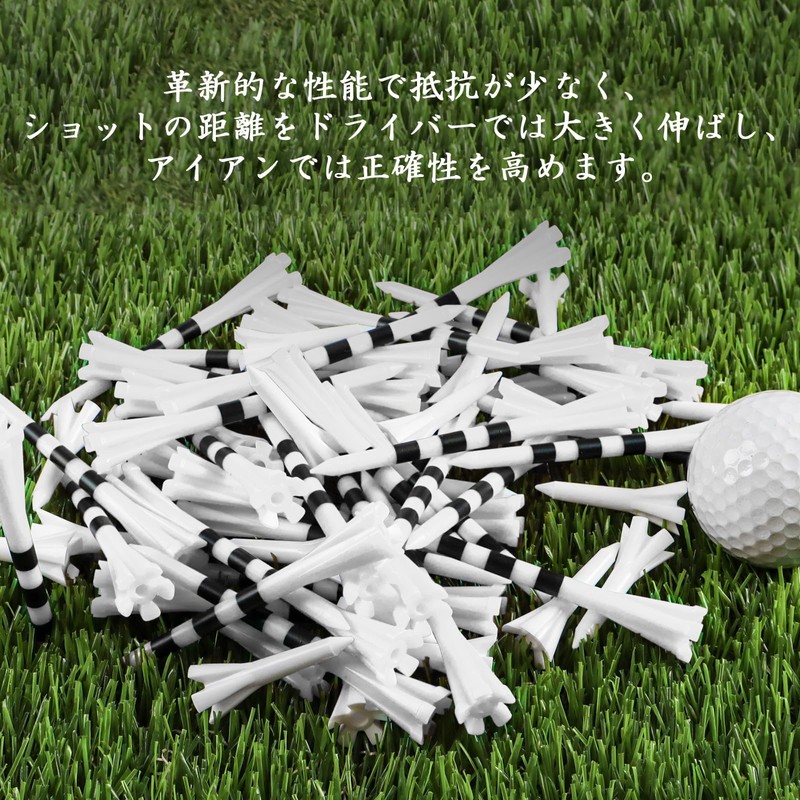 T-911 Golf Tees Plastic Short and Long Tee Combination, Graduated,