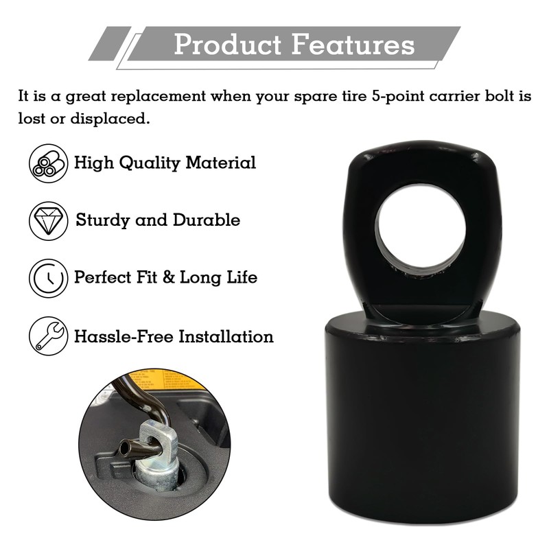 SADIFOKPLY 51942-28010 CNC Spare Tire Socket Tool, Stainless Steel Spare