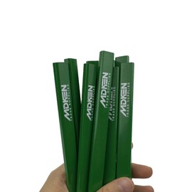 MDKEN Carpenter’s Pencils – Pack of 60 | Strong 4H Lead | Flat Anti-Roll Design | Size: 176 x 13 x 7mm | Durable Marking Pencils for Builders, Carpenters & Tradesmen