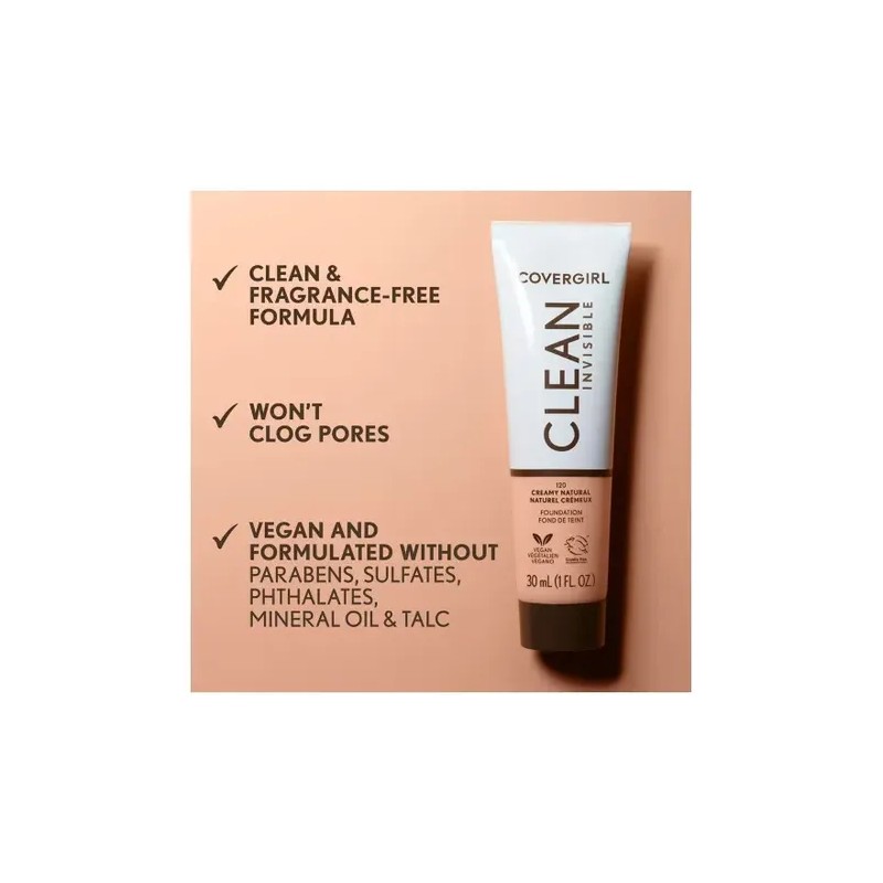 Base De Maquillaje Covergirl Clean Invisible 140