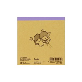 Sun-Star Stationery Sanrio Characters Goods Memo Pad Square Little Twin Stars Pink S2849224