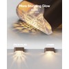 JACKYLED Solar Fence Lights 16 Pack Outdoor Solar Deck Light