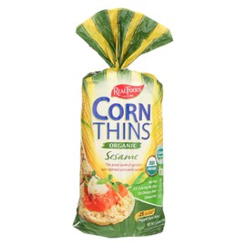 REAL FOODS Organic Sesame Corn Thins, 5.3 OZ