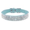Rhinestone Dog Collar, Cute Dazzling Sparkling Soft Suede Leather Adjustable
