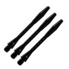 BIPY 12/Pack Dart Shafts in Black and Silver 2BA Metal