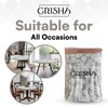 GRISHA Waterproof Round Tablecloth,Elastic Edged Fitted,Oilcloth,PVC,Wipeable,Outdoor circular plastic cover,Gray Flowers