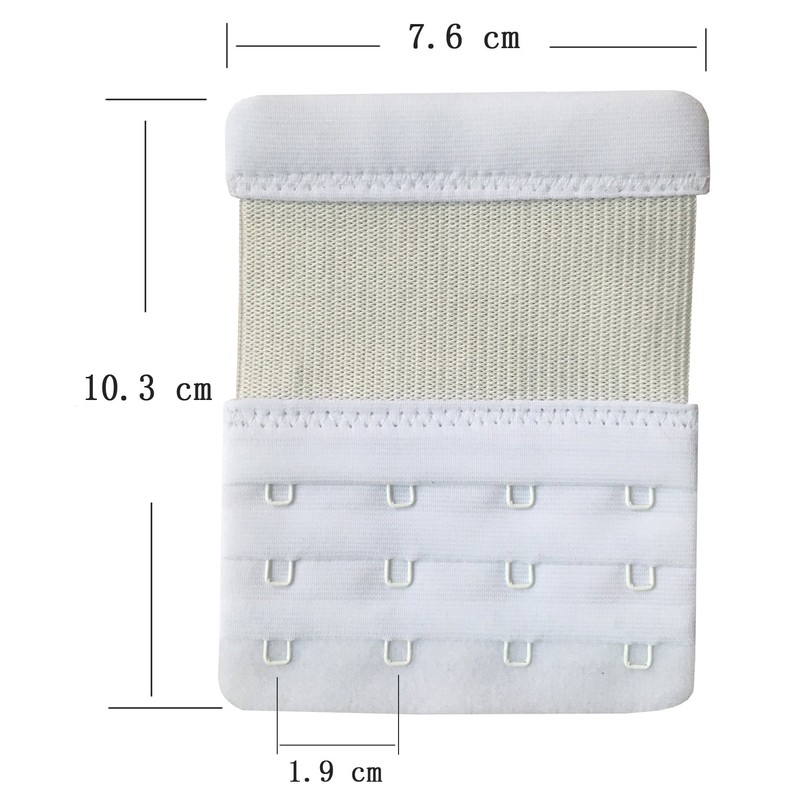 Chanie Women Pack of 3 Soft Comfortable 4 Hooks Bra