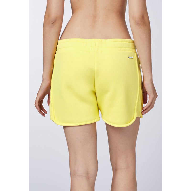 CHIEMSEE Sweat Shorts with Wide Waistband, 12-0742 Lemon Verbena