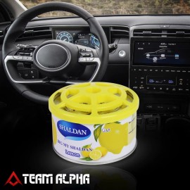 Team-Alpha My Shaldan Limonene[Lemon Fruit Scent] Car/Home Gel Steel Can Air Freshener 250g
