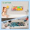 Bath Toy Storage Holder for Bathtub 1pcs, Large Capacity Clear