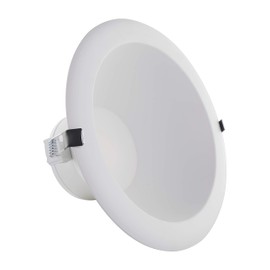 Satco CCT and Wattage Selectable LED Commercial Recessed Downlight, 10 Inches, White