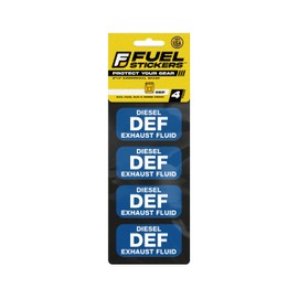 Diesel Exhaust Fluid Sticker, DEF Label for Diesel Engines, Box Trucks, Semi-Trailer - Weather Proof, Extreme Stick, Commercial Grade by Fuel Stickers - USA Made (2x1 inch), 40 Labels