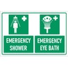 Emergency shower/Emergency eye bath, safety sign - 3mm Aluminium sign (200mm x 150mm)
