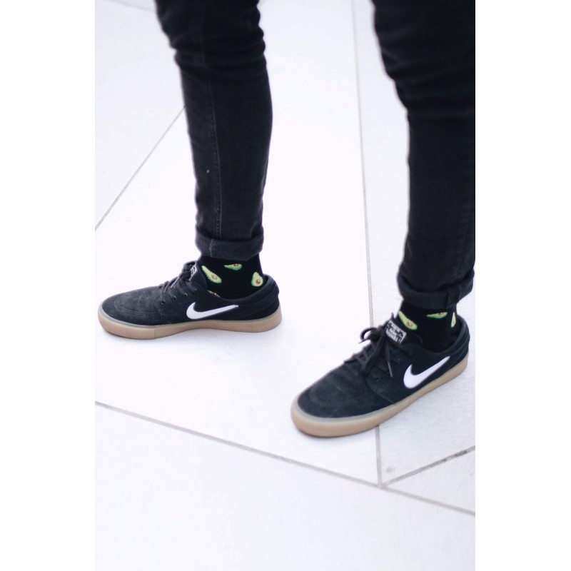 Roits Funny Avocado Black Socks Men Women Colourful Funny Socks