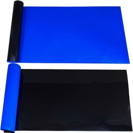 XCNO Blue Black Aquarium Background Poster Fish Tank Background Wallpaper Aquarium Backdrop Double-Sided Fish Tank Decorations Paper 16"x 41"