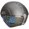 ALPINA Spice Ski Helmet - Darksilver/Blue Matt, 5559 cm