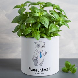 Mr. & Mrs. Panda Personalisierter XL Blumentopf Panda Großonkel - Personalisierte Geschenke, Geschenk, Personalisierter Kräutertopf, Danke,