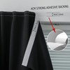 Adhesive Blackout Curtains- Self Stick Shades Window Blinds Curtains No