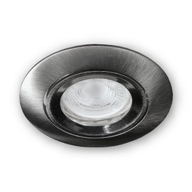 12 V LED Recessed Spotlight Model 903 | Brushed Aluminium | 5.5 W LED Bulb Warm White