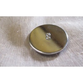 LG GLASS DOME PIC BUTTON MOTHER & BABY ELEPHANT SUN ON AFRICAN SAVANNA   30mm