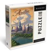 Lantern Press Austin, Texas, Lithograph, City Series, 1000 Piece Jigsaw