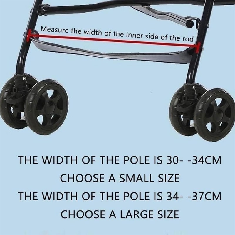 Black (37cm) Stroller Footrest Replacement Adjustable Stroller Extension Footboard Strollers
