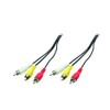 Logilink CA1062 3 Cinch Male to 3 Cinch Male Audio/Video