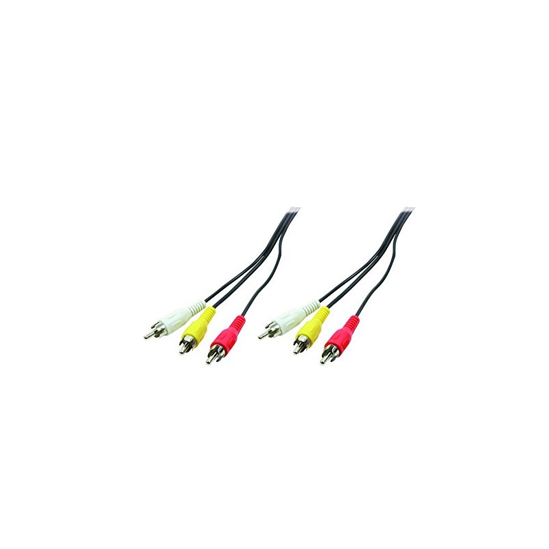 Logilink CA1062 3 Cinch Male to 3 Cinch Male Audio/Video