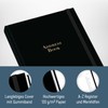 paper&you® A5 Address Book with A-Z Index [Black Edition] Book
