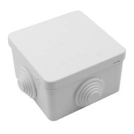 winova Junction Box, Electrical Box, Plastic Case, ABS, IP65 Waterproof, Dustproof, Reliable Durability for Indoor and Outdoor Use, Wiring Box, 3.1 x 3.1 x 2.0 inches (80 x 80 x 50 mm), Pack of 1