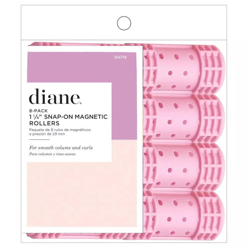 Diane 다이앤 스냅온 마그네틱 롤러 팩 여성 및 소녀용 헤어