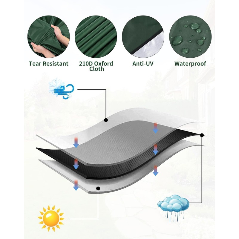 SOBEAU IBC Tank Cover 1000 L, IBC Container Accessories, Water