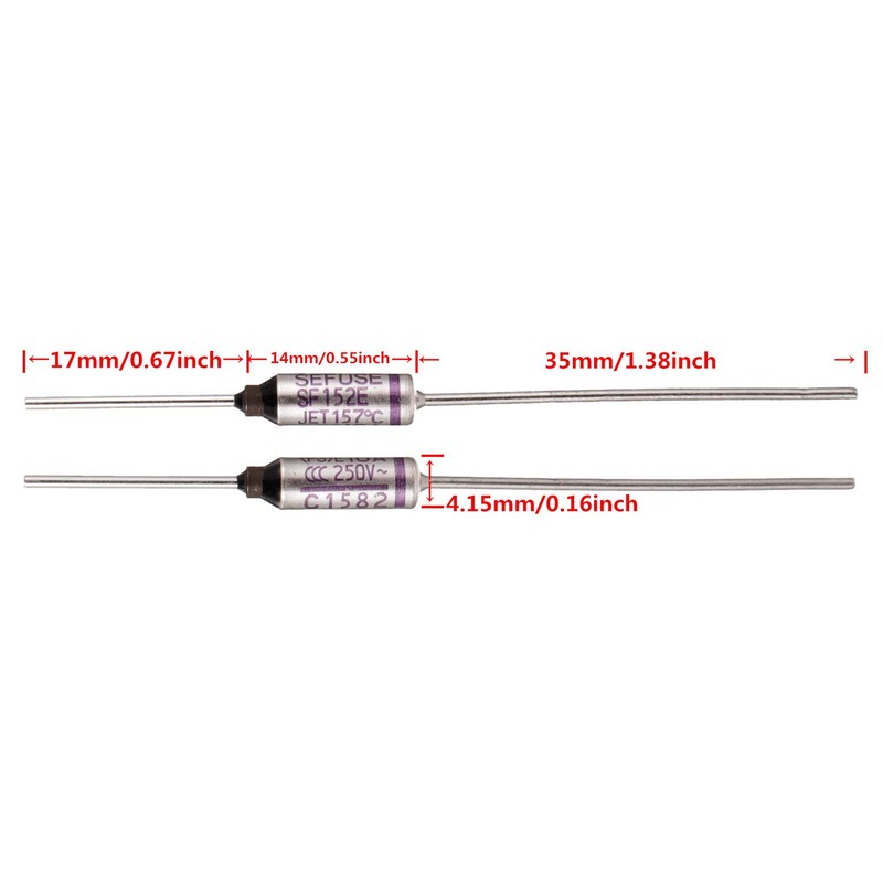 BOJACK SF152E SEFUSE 10A 250V Thermal Fuses 157 Degrees Celsius
