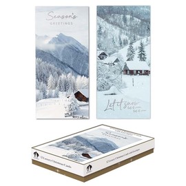 Tallon Festive Wonderland XCA0222 Luxury Slim Christmas Xmas Cards, Box of 12, Photography