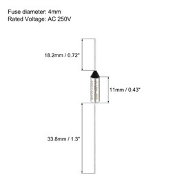 MECCANIXITY 6Pcs Metal Temperature Thermal Fuse RY94 94 °C 201.2°F 15A 250V Cutoff Thermal Fuse for Motor Transformer Electric Industrial Home Appliance
