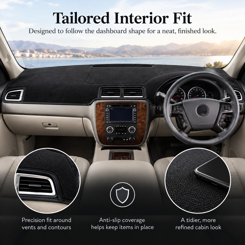 Dashboard Cover Mat for Chevy & GMC Trucks – Anti-Slip