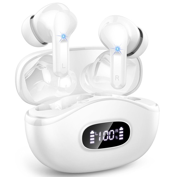 AOTONOK Wireless Earbuds, Bluetooth 5.4 Headphones In Ear with 4