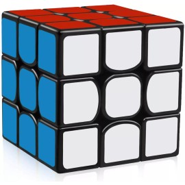Z cube 3x3x3 Ultra-smooth Carbon Fiber Twist Puzzle  Magic Cube Stress Relief Toy Black