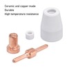 65Pcs Plasma Cutting Consumables Ceramic Copper Plasma Cutter Tips Kit