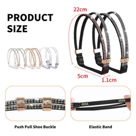 Shoe straps for heels,heel straps for high heels,shoe straps for loose shoes,suitable for fixing loose high heels Elastic high heels(4 Pairs)